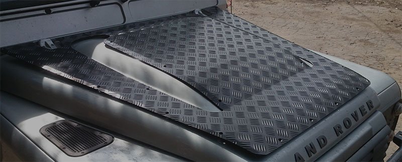 Алюминиевый рифлёный лист КВИНТЕТ для тюнинга автомобиля